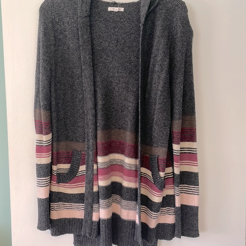 Hooded Cardigan with Pockets